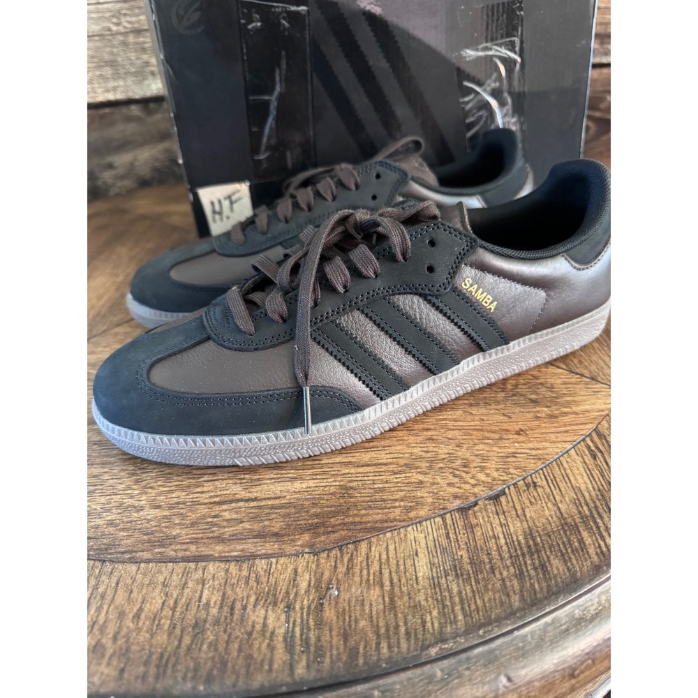 Adidas Samba ADV Dark Brown Core Black Gum KJ0263 Mens Size 10 Skate Shoes
